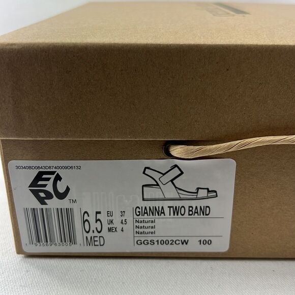 Gentle Souls by Kenneth Cole Gisele Two Band Sandal size 6.5 M - Picture 7 of 7